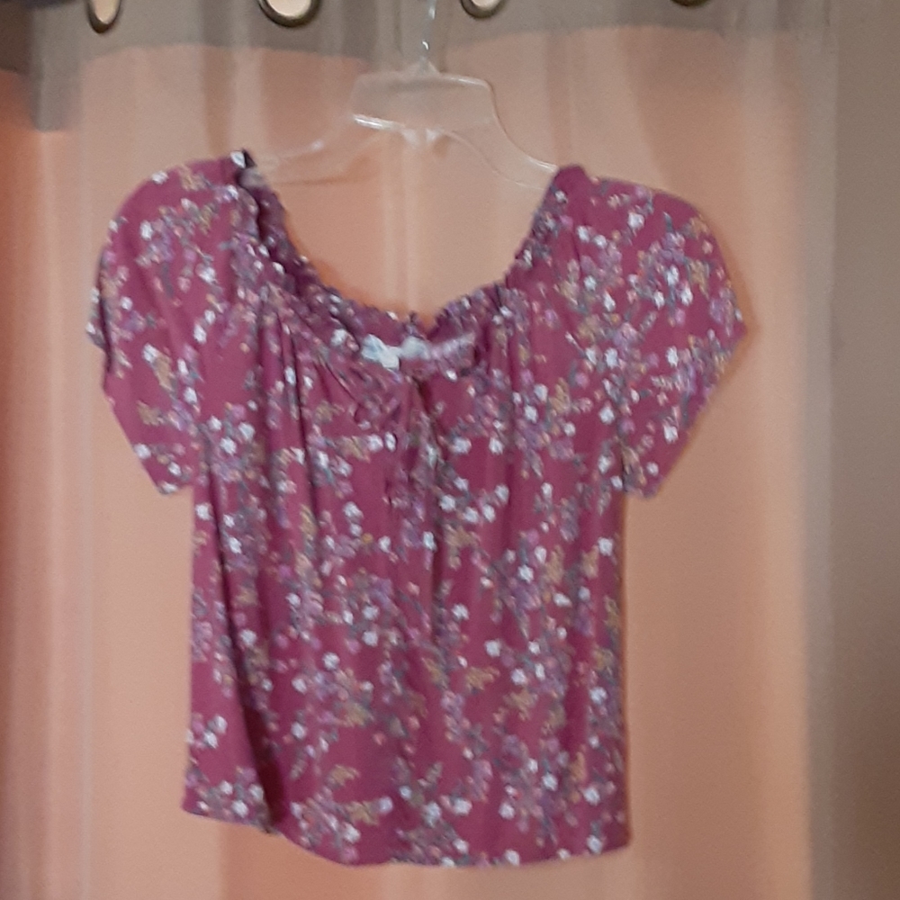 Pink Republic peasant blouse size S.